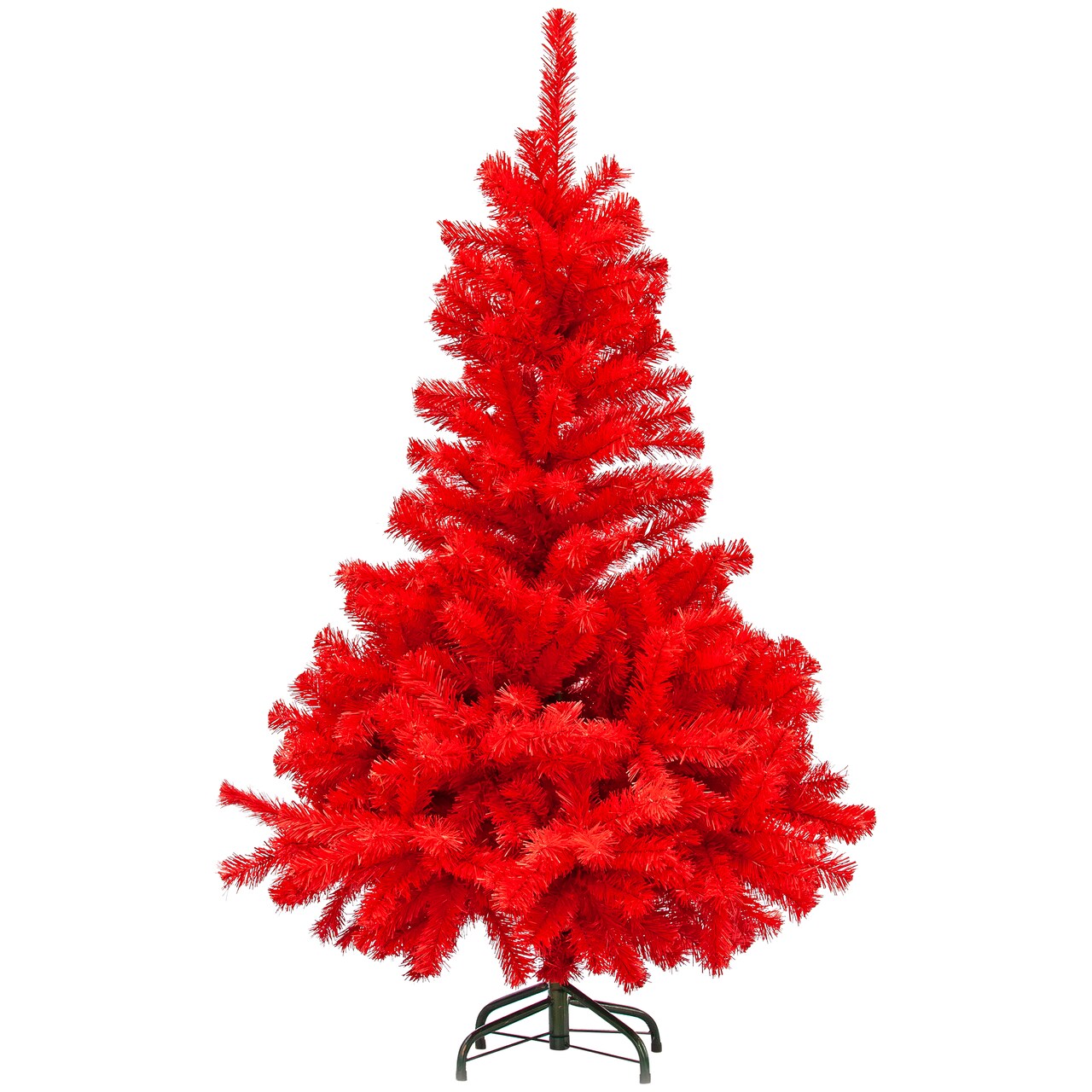 Northlight 4&#x27; Scarlett Red Pine Artificial Christmas Tree, Unlit